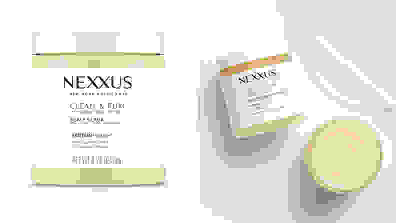 The Nexxus Clean and Pure Scalp Scrub.