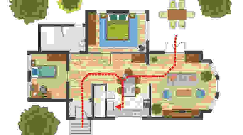 Measure the entire path the washer will need to take to your kitchen