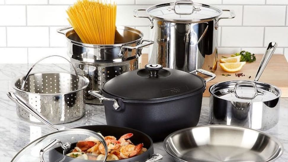 10-Piece BD5 Stainlees Steel Cookware Set I All-Clad