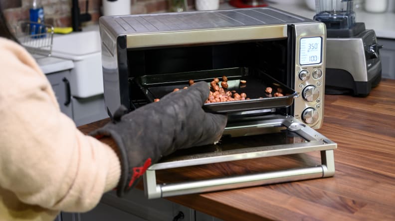 We used our favorite toaster oven from Breville, which made the process easy.