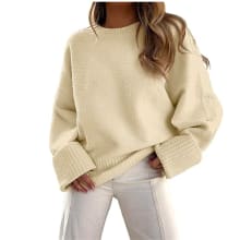 Product image of Anrabess Women's Oversized Fuzzy Knit Pullover Sweater