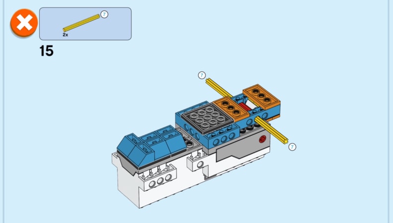 Assembly directions for the LEGO BOOST kit are in the app itself