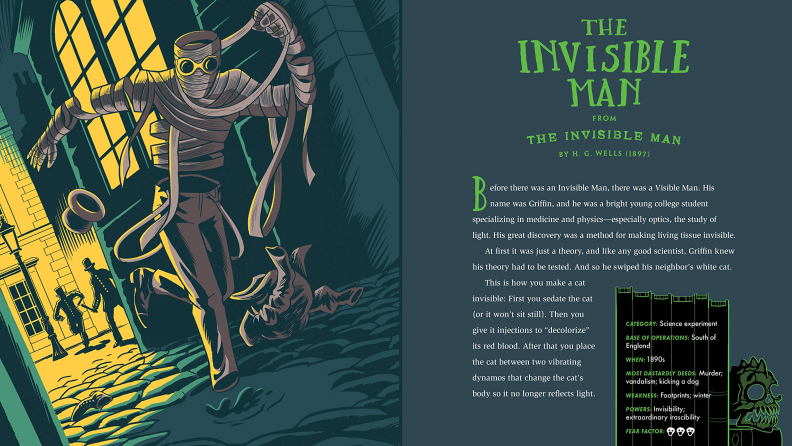 Famous monsters from classic literature are beautifully illustrated in _The Big Book of Monsters_.