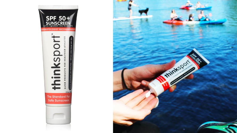 The Thinksport Safe Sunscreen SPF 50+.