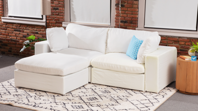 A view of the 7th Avenue couch from the right side.