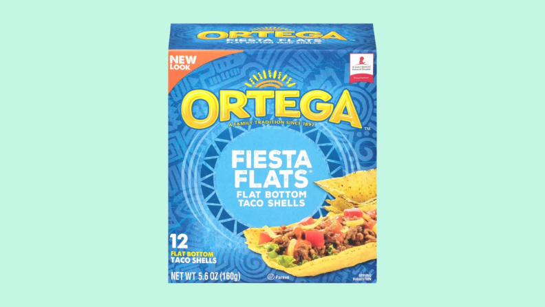Product image of a box of Ortega Fiesta Flats.