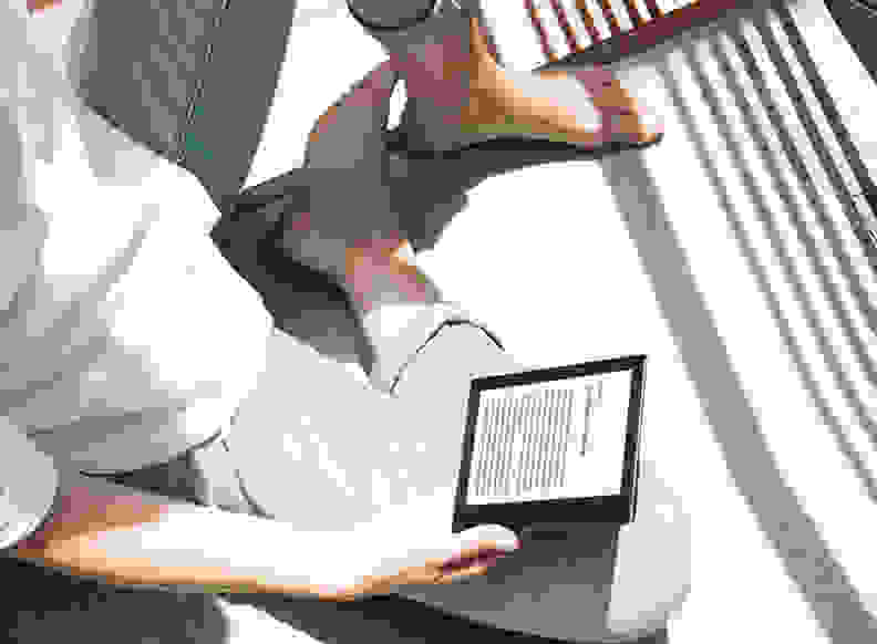 Reading on a Kindle