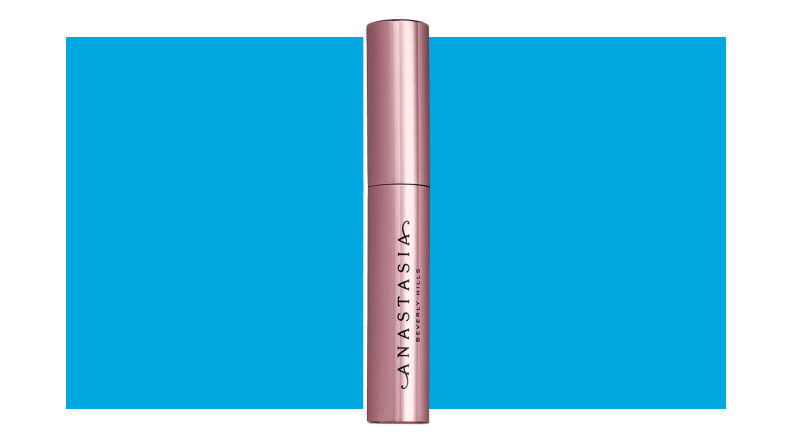 Tube of Anastasia Beverly Hills Strong Hold Clear Brow Gel next to wand.