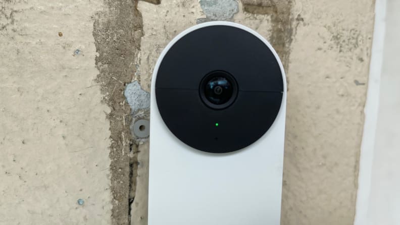 A tight shot of the Nest Doorbell