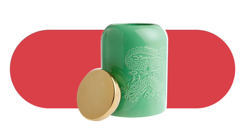 Dragon Embossed Tea Canister