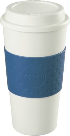 89282 MELBOURNE DEMONS AFL THERMAL INSULATED TRAVEL COFFEE MUG WITH LID 
