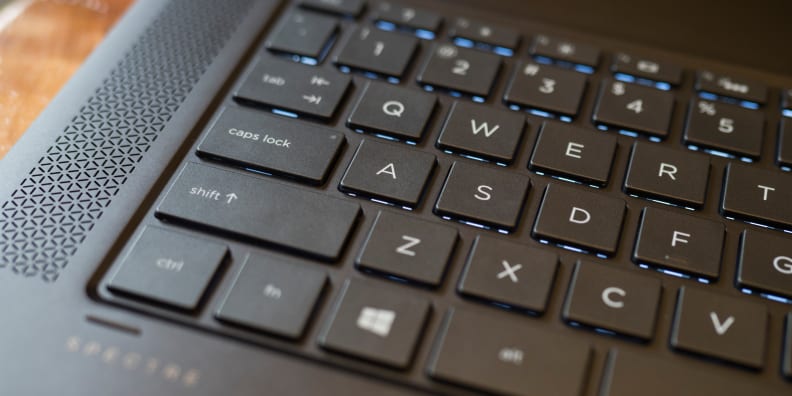 HP Spectre X360 15-inch keyboard