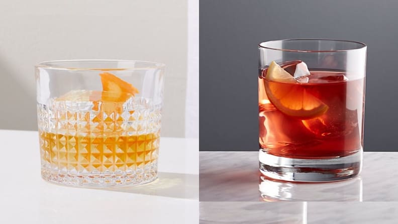 JoyJolt Faye Double Old Fashion & Highball Glasses Drinking Glasses - Set  of 12