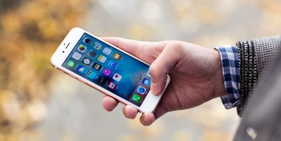 The iPhone 6s in use