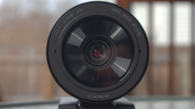 An up-close view of inside the Razer Kiyo Pro Ultra lens.