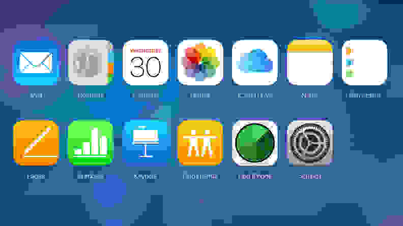 Apple iCloud Interface