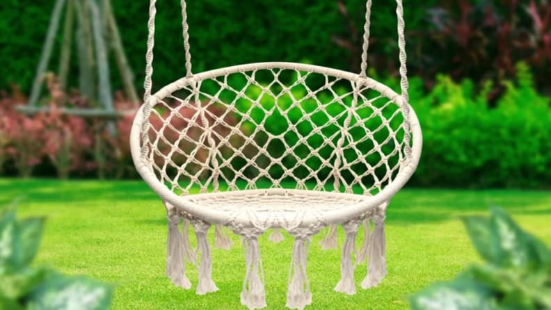 Curl up in this cozy hammock chair.