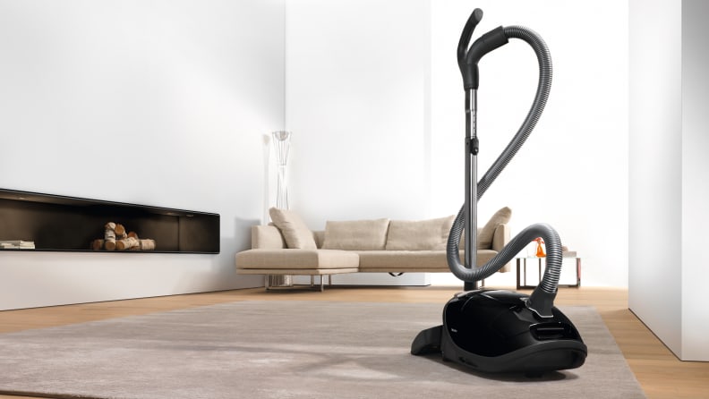 Get all those allergens out of your carpet with this canister vacuum.