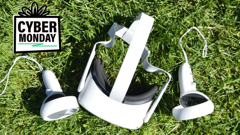 A white virtual reality headset