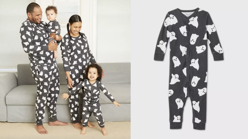 EFINNY Matching Family Halloween Pajamas Sets with Pumpkin Printed