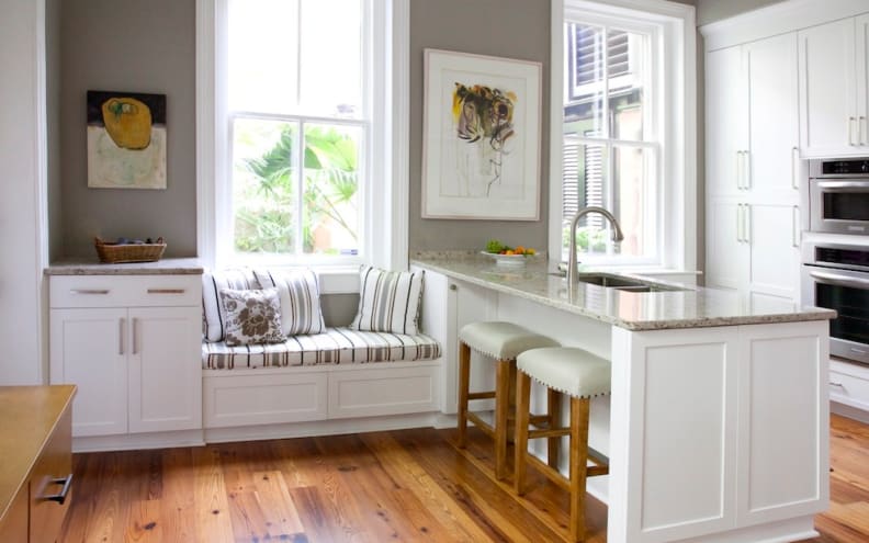 Kitchen walls look fantastic in a neutral gray