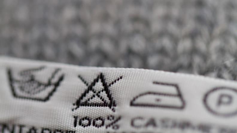 Always check the tag sewn into the clothing