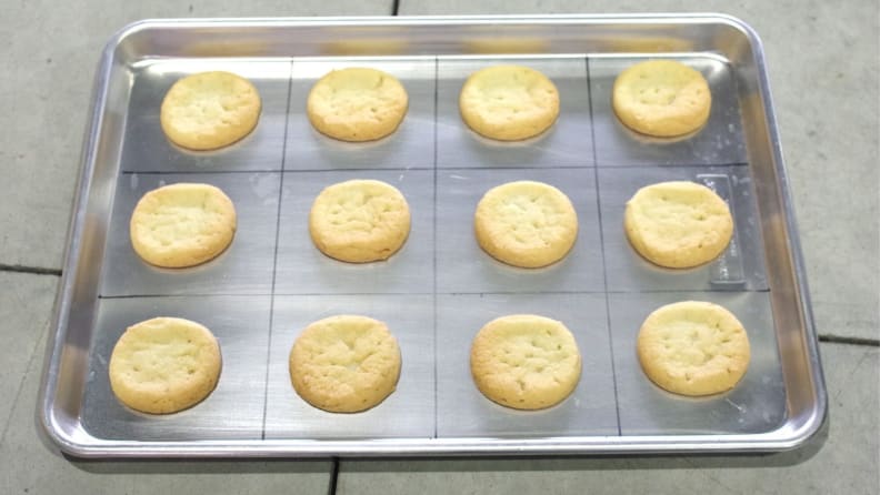 Cookies baked in the test range.