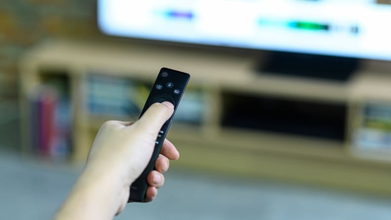 Samsung Q90R Remote Control In Use