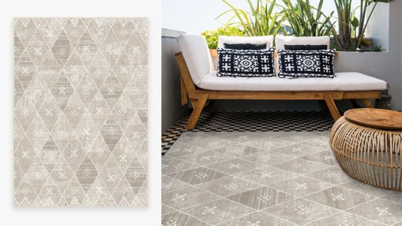 The subtle diamond pattern will fit in with any decor style.