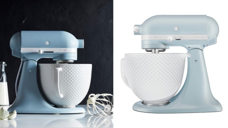 Kitchenaid Misty Blue hobnail bowl back in stock!