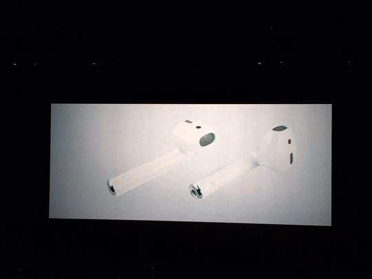 Apple unveiled new AirPods, wireless headphones for its new iPhone 7.