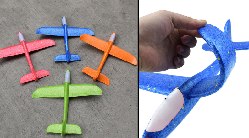 Foam glider planes for kids to play with