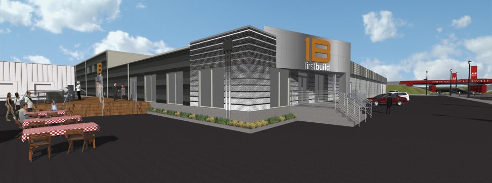 A rendering of the proposed FirstBuild complex.