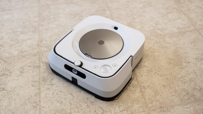 The iRobot Braava Jet M6 on the floor