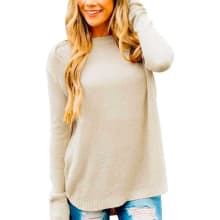 Product image of Merokeety Women's Crew Neck Knit Pullover Sweater