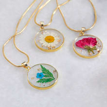 Product image of Mint & Lily Pressed Birth Flower Necklace