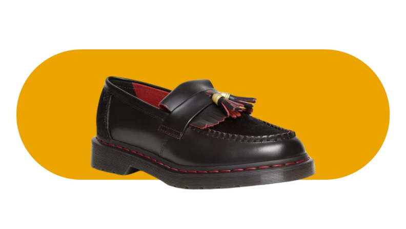 Dr. Martens Adrian Year of the Dragon Hair-On Tassel Loafers