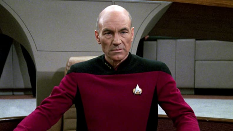 A still from 'Star Trek: The Next Generation' featuring Captain Picard