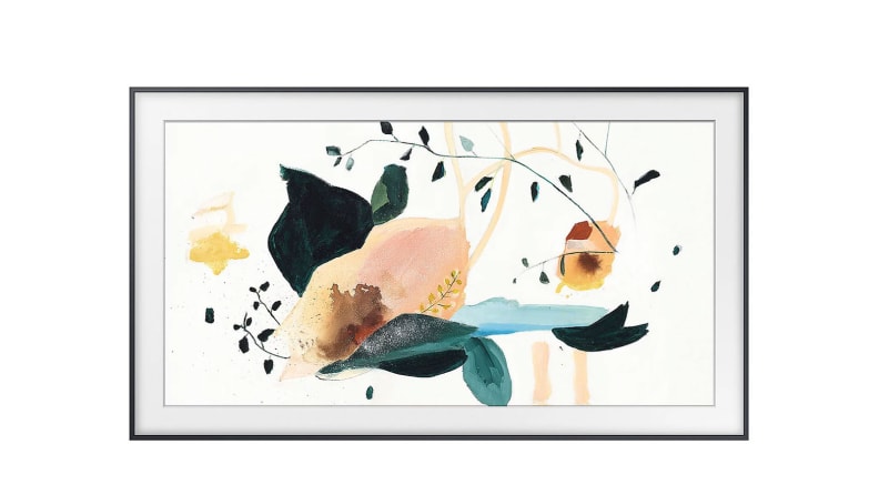 Floral painting on Samsung Frame TV