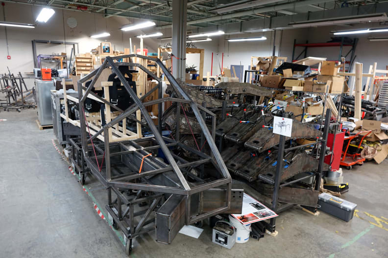 The disassembled hexapod from Project Hexapod.