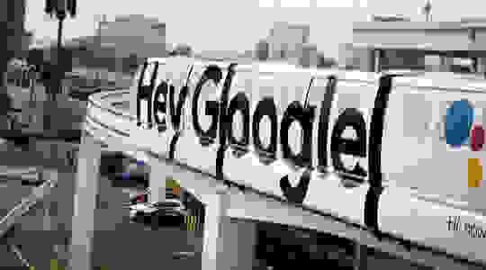 advertising Google on the Las Vegas Monorail