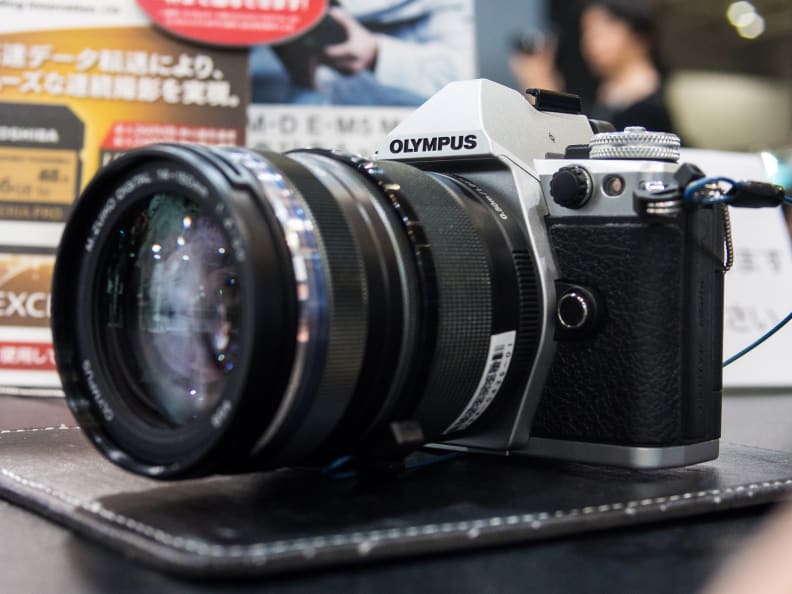 The E-M5 II adds a flash sync terminal—a feature usually reserved for high-end DSLRs.