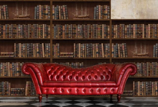 vintage books wall decals