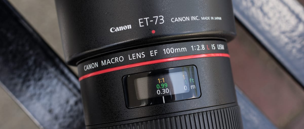 Canon EF macro.