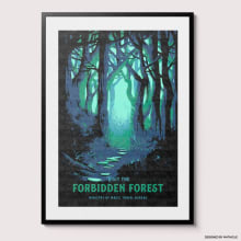 Product image of Forbidden Forest travel poster