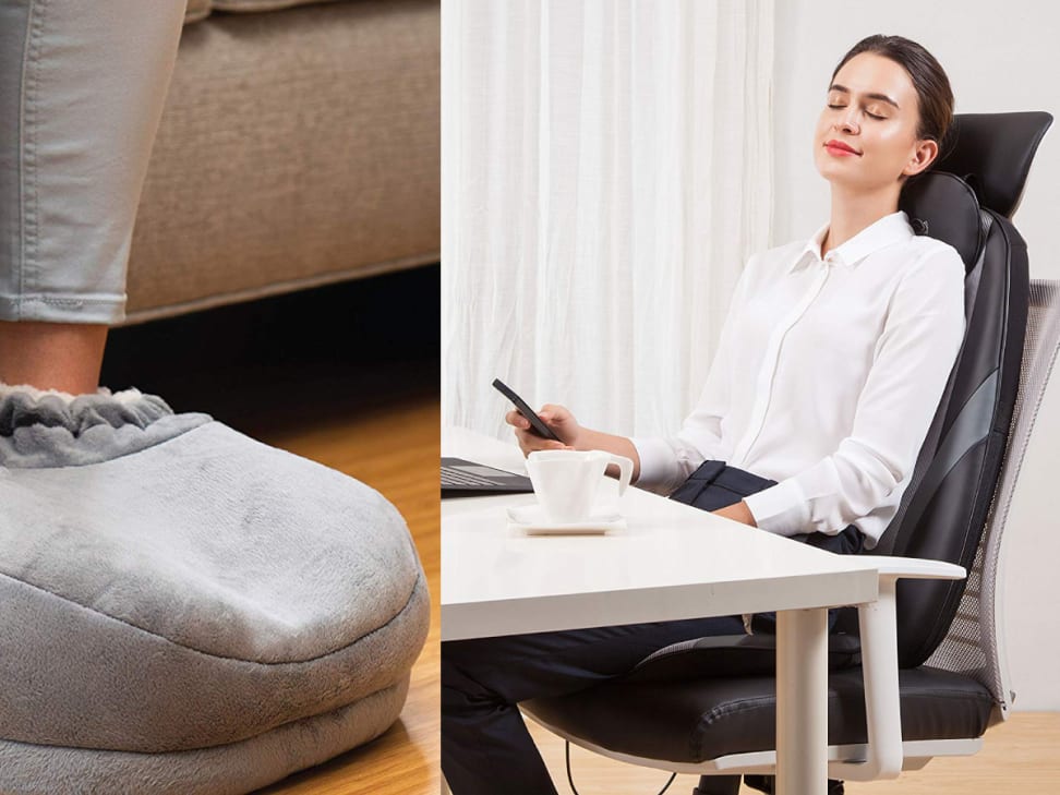 Keep Your Feet Warm With This Under-Desk Foot Heater