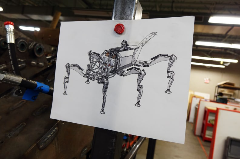A design illustration of Project Hexapod.