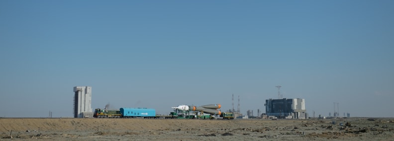 Soyuz Expedition 40 Preflight Rollout