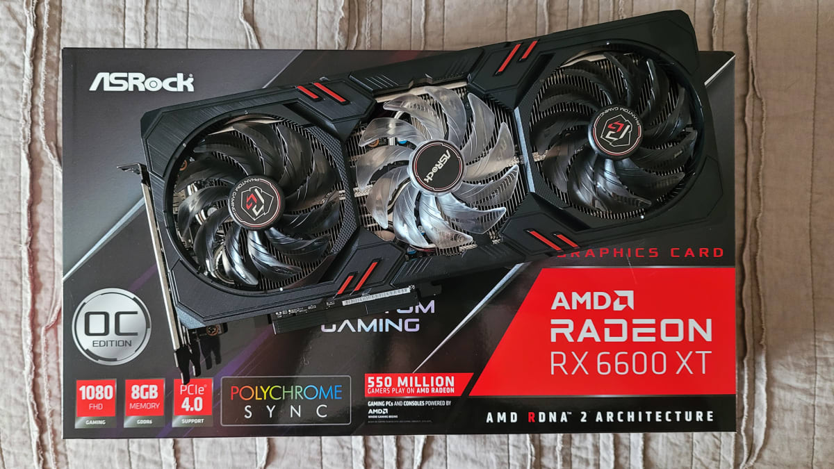 AMD Radeon RX 6600XT 1080p Gaming Graphics Card