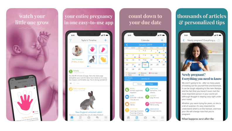 Ovia is a comprehensive pregnancy tracking app.